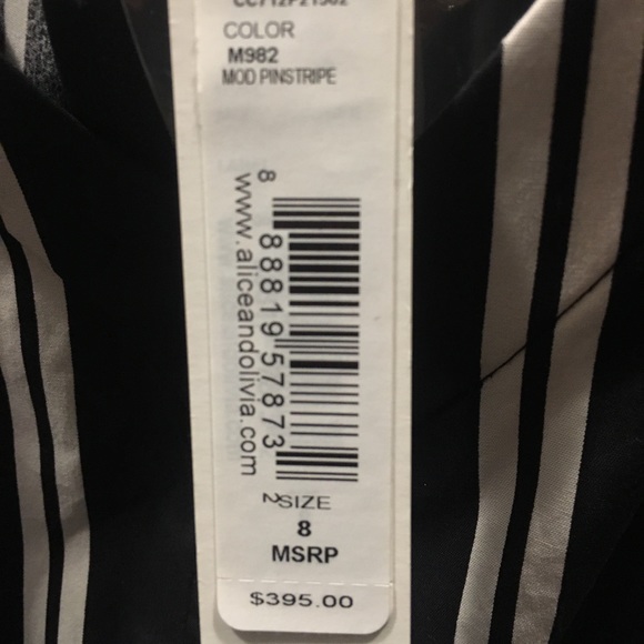 New with Tags - Alice & Olivia Mod Pinstripe Dress - Picture 5 of 5